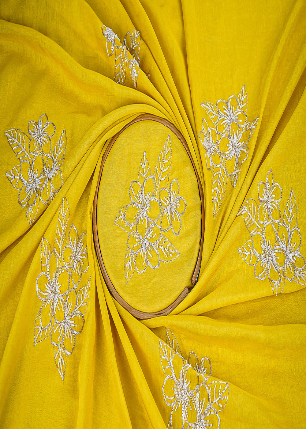 Yellow-Cotton-Linen-Fabric-With-All-Over-Floral-Zari-And-Katdana-Work-22666-close-view