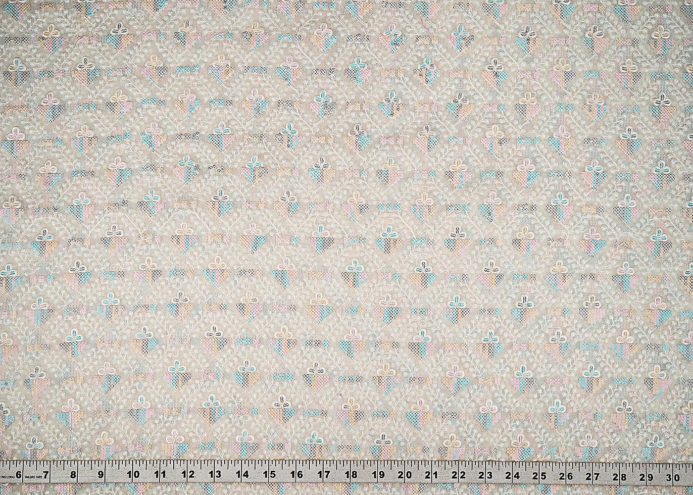 White-Dyeable-Georgette-Fabric-With-All-Over-Thread-And-Multi-Color-Sequins-Work-22679-measurement-view