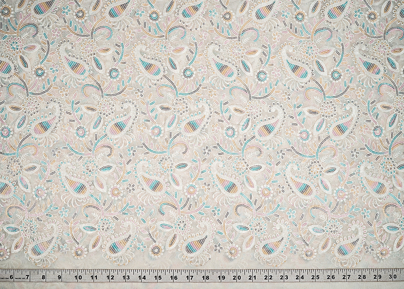 White-Dyeable-Georgette-Fabric-With-All-Over-Thread-And-Multi-Color-Sequins-Work-22680-measurement-view