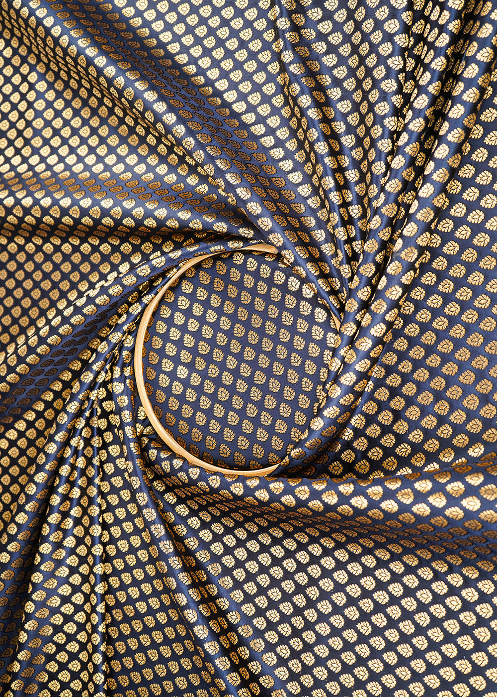 navy-blue-banarasi-brocade-fabric-with-all-over-zari-handloom-22707-close-view