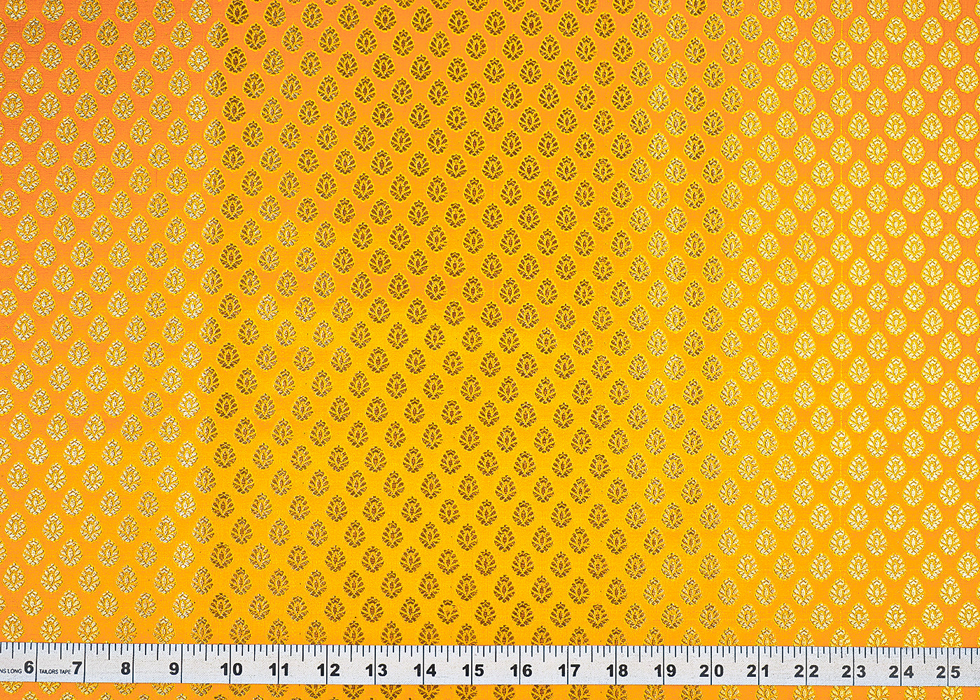 Yellow-Banarasi-BrocadeFabric-With-All-Over-Golden-Zari-Handloom-22709-measurement-view