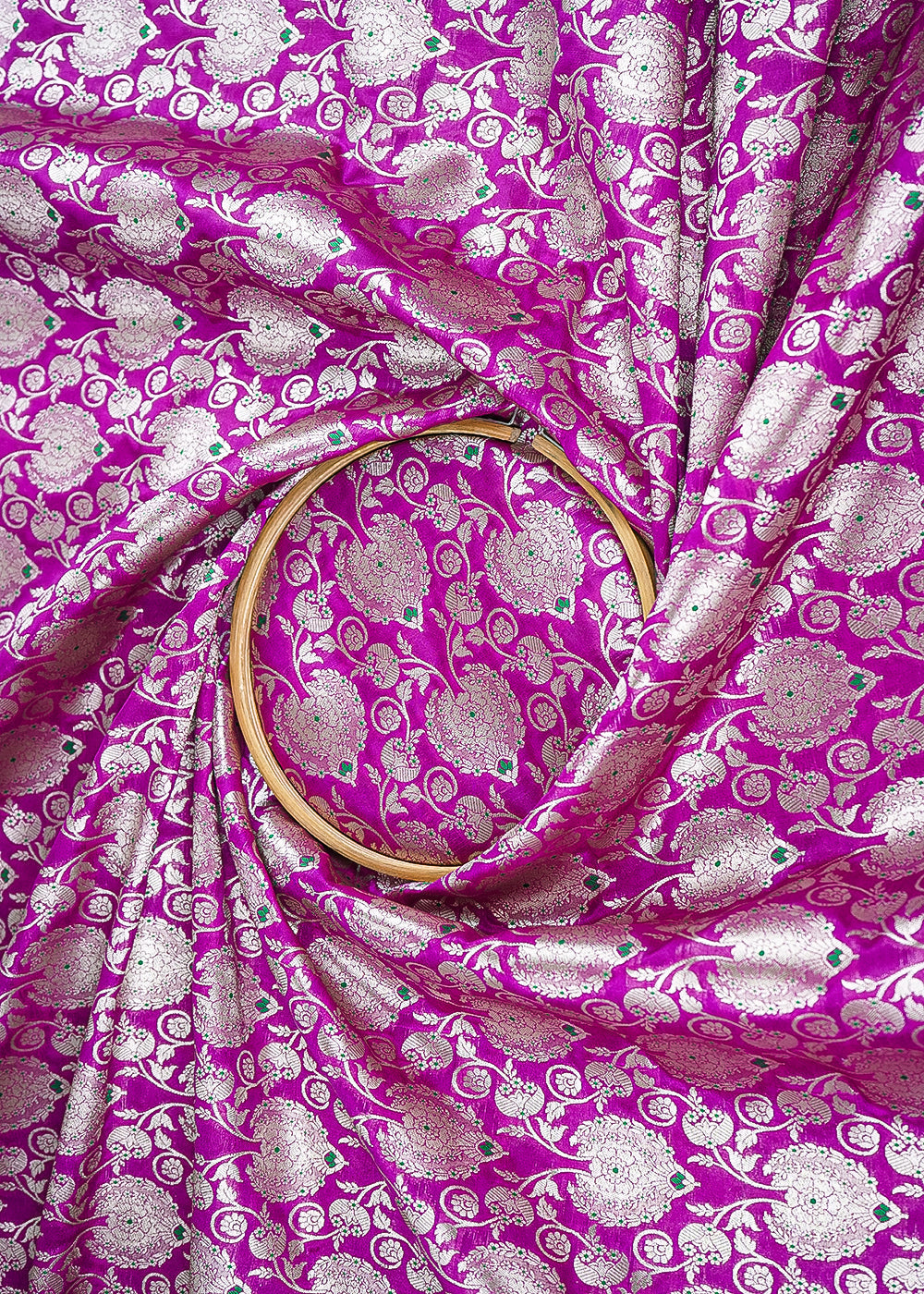 Purple-Banarasi-Brocade-Fabric-With-All-Over-Golden-Zari-Handloom-22720-close-view