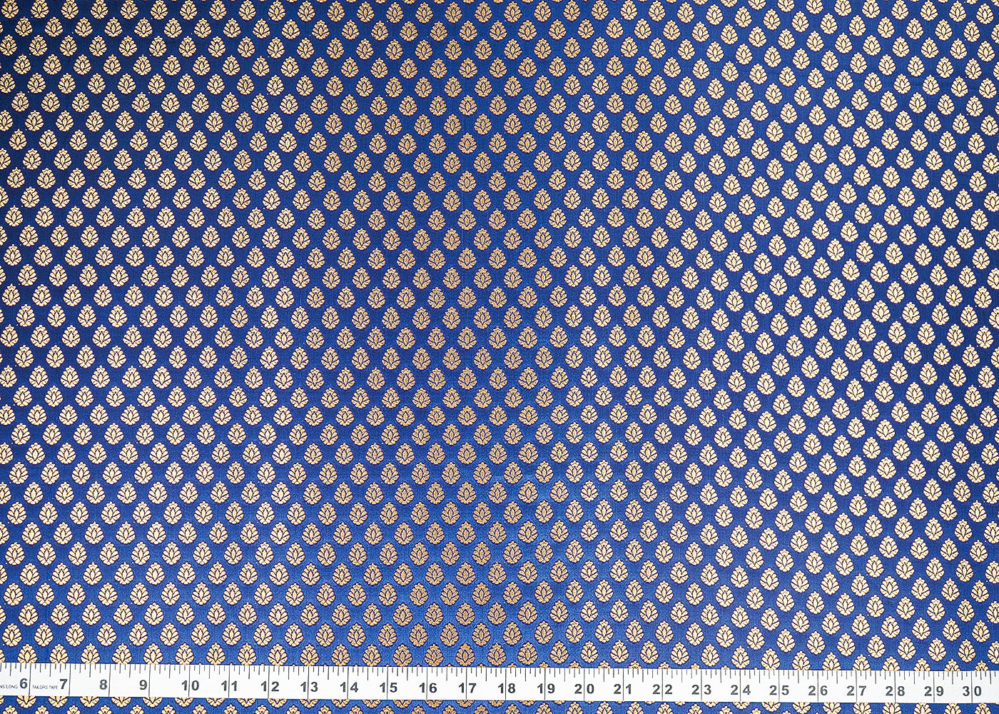Navy-Blue-Banarasi-Brocade-Fabric-With-All-Over-Golden-Zari-Handloom-22733-measurement-view