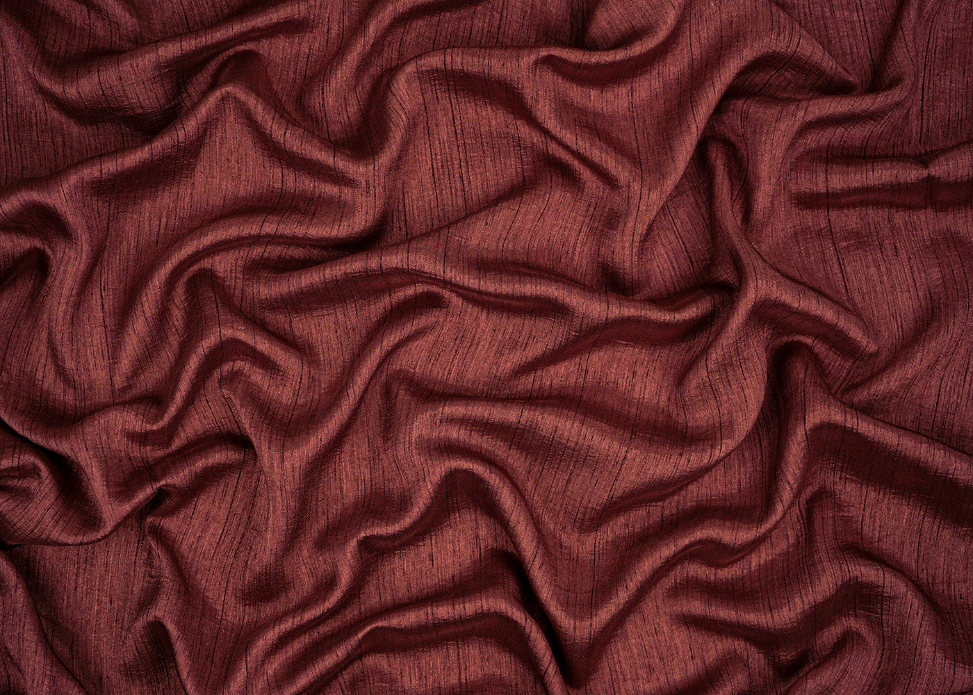 Dark Mauve Colored Nysa Silk Fabric 22737(102)