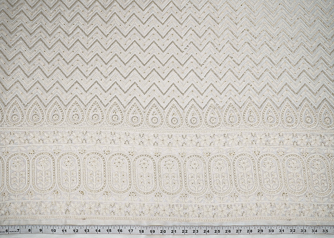 White-Dyeable-Chinon-Chiffon-Fabric-With-All-Over-Thread-And-Sequins-Work-With-One-Side-Border-22740-measurement-view