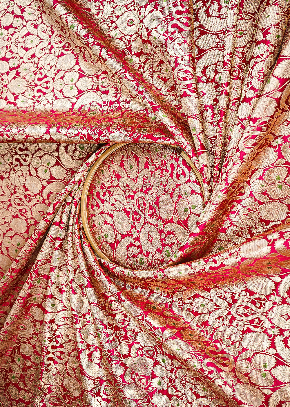 maroon-banarasi-brocade-fabric-with-all-over-golden-zari-handloom-22791-close-view