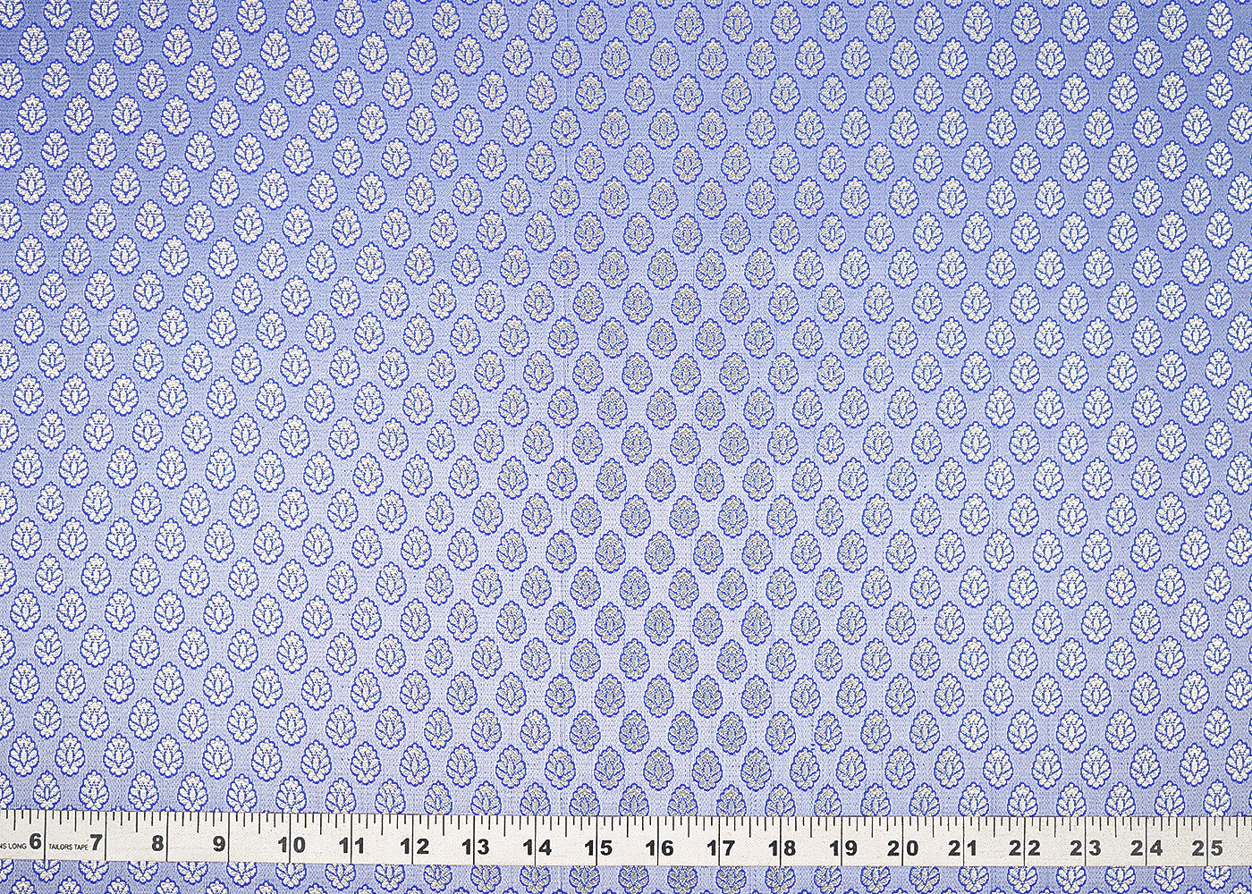 Blue-Banarasi-Brocade-Fabric-With-All-Over-Zari-Handloom-22810-measurement-view