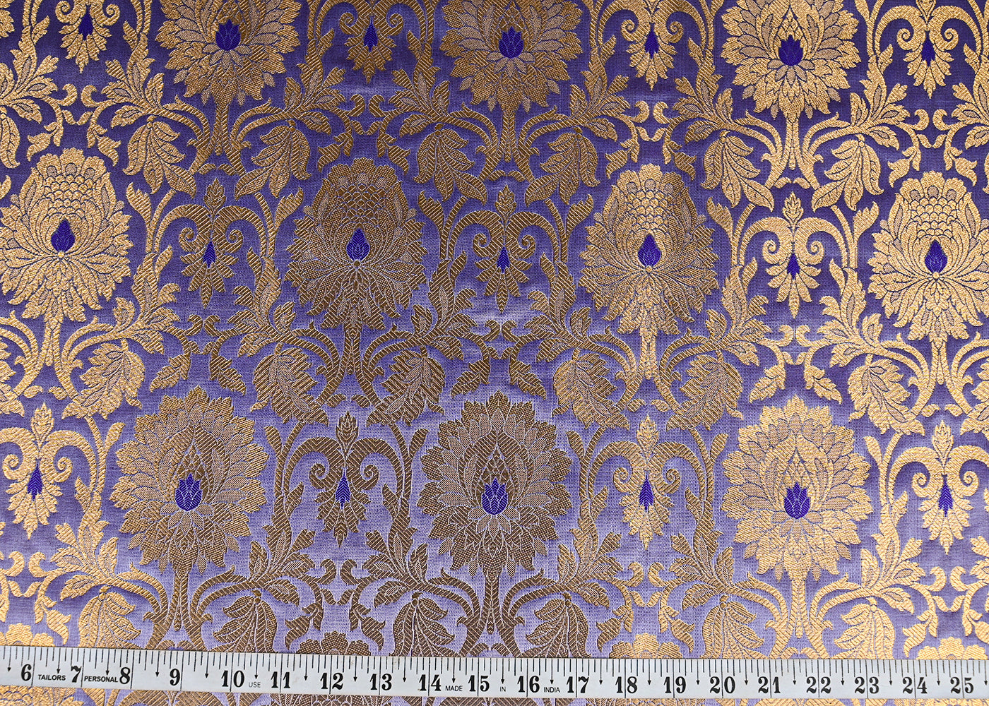 Lavender-Banarasi-Brocade-Fabric-With-All-Over-Golden-Zari-Handloom-22821-measurement-view