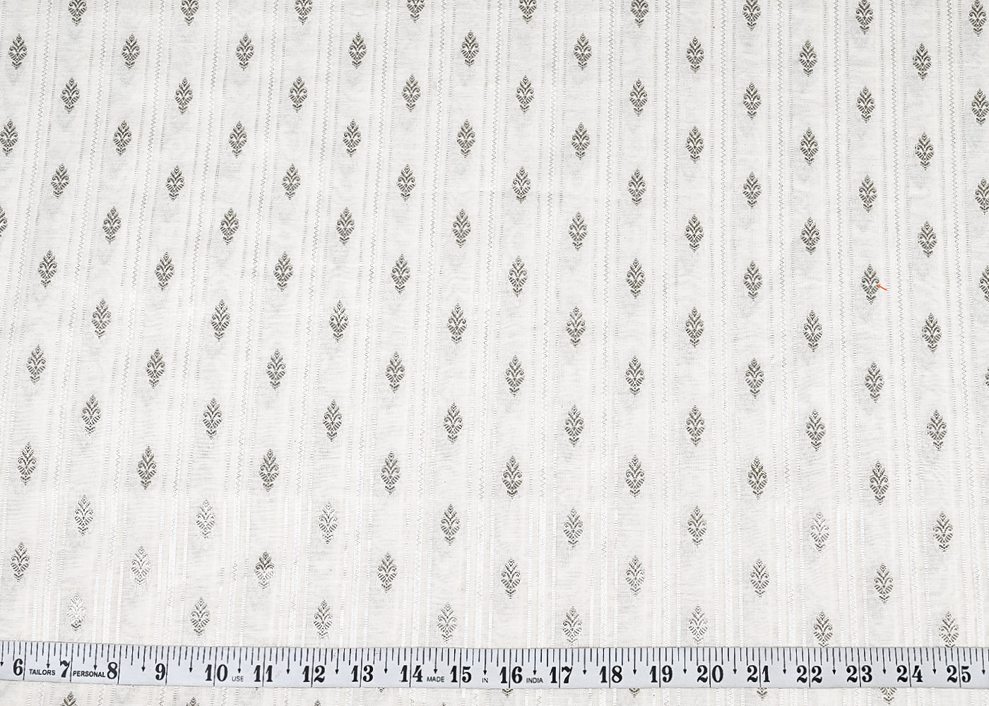 White-Dyeable-Chanderi-Fabric-With-All-Over-Dull-Gold-Zari-Handloom-22850-measurement-view