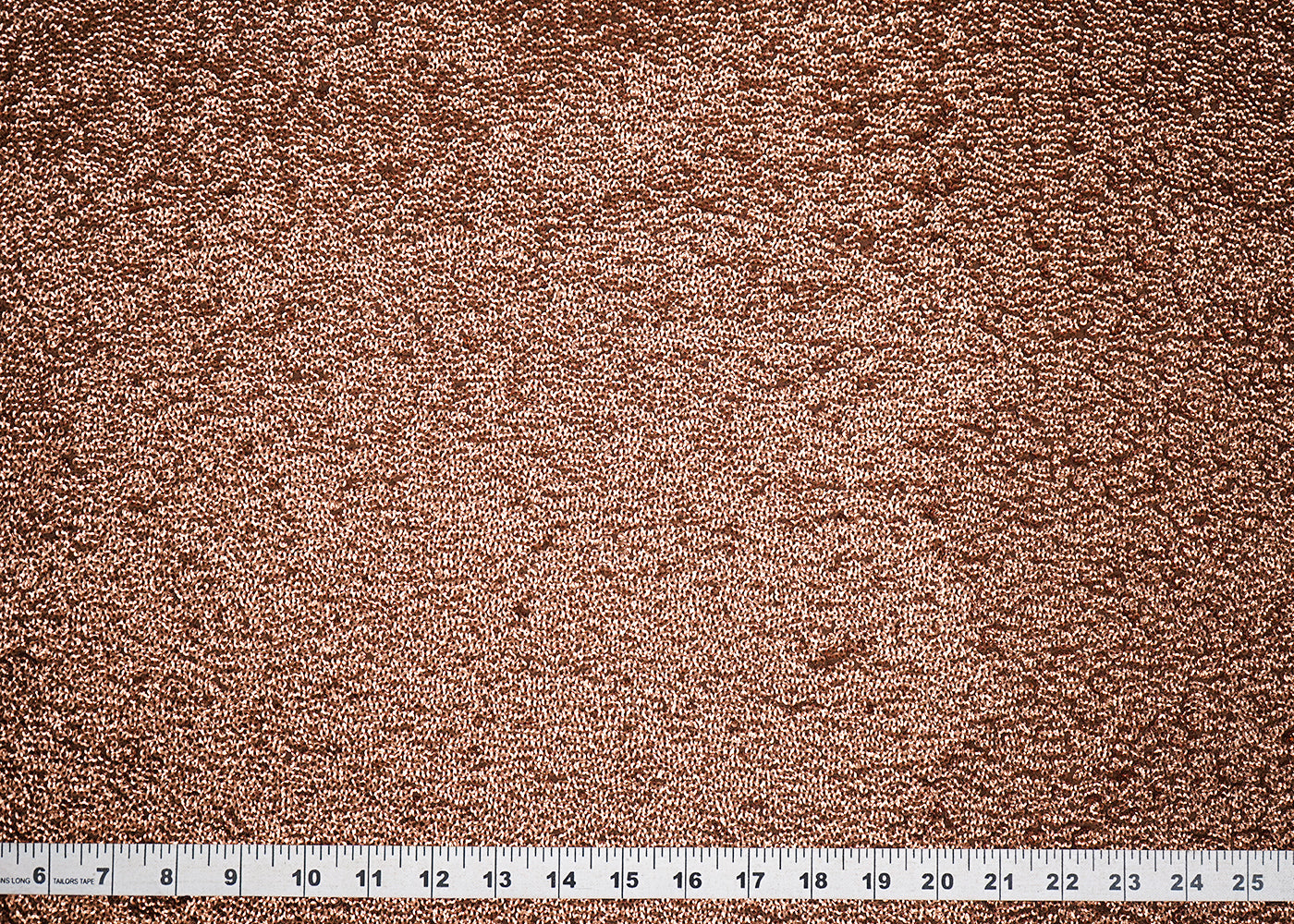 Brown Georgette Fabric With All Over Sequins Work 22877