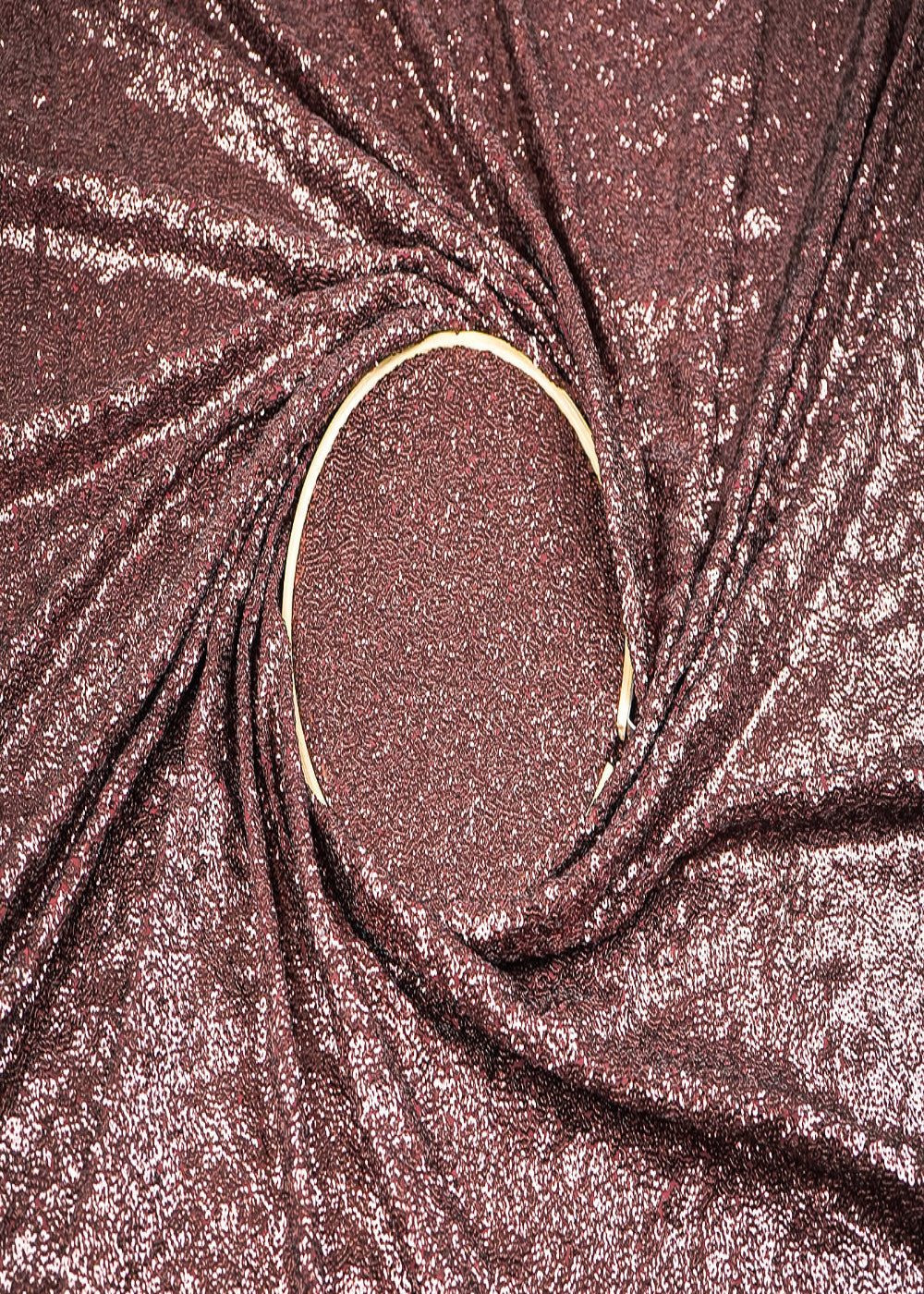 Dark-Brown-Georgette-Fabric-With-All-Over-Sequins-Work-22879-close-view