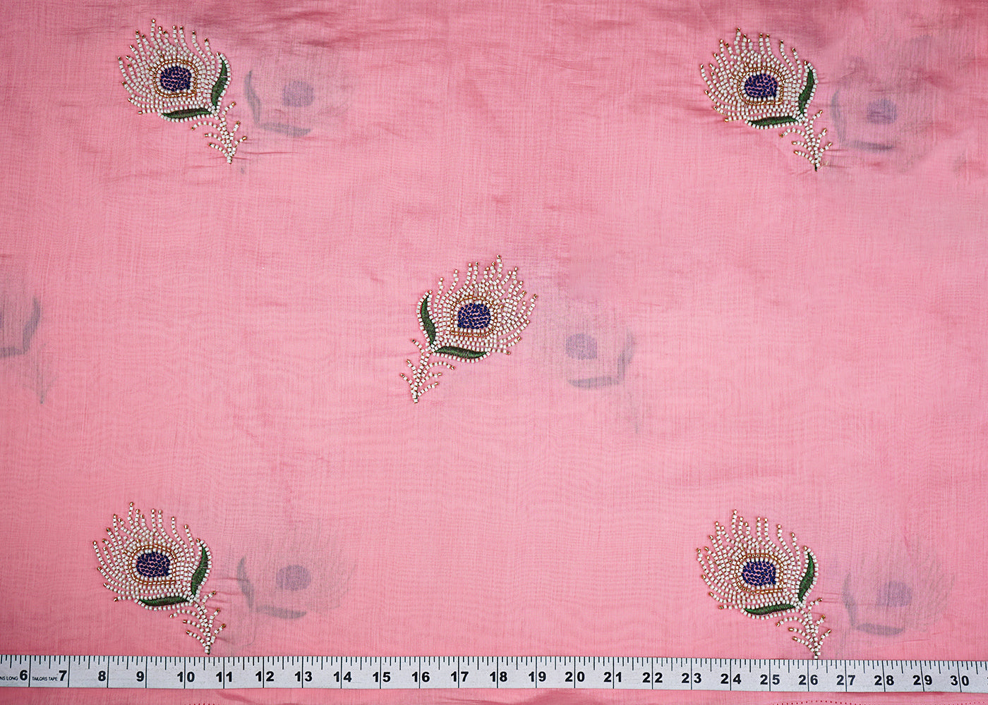 Pink-Chanderi-Fabric-With-All-Over-Thread-And-Bead-Work-22887-measurement-view