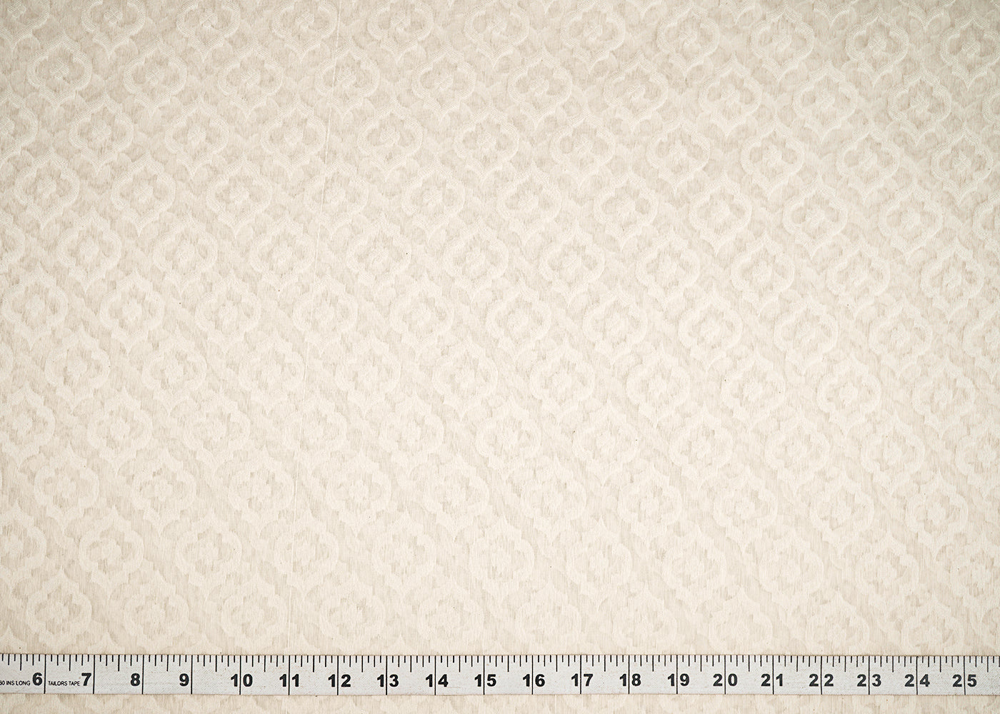 Off White Dyeable Chanderi Fabric With All Over Thread Handloom 22972