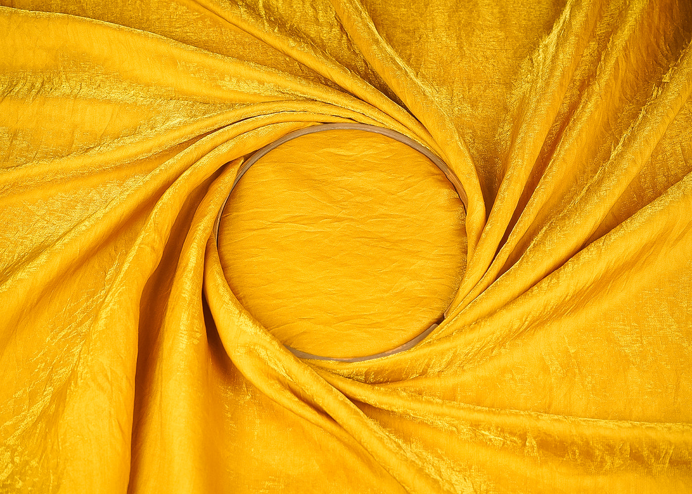 Gold Colored Diamond Silk Fabric 22989(107)