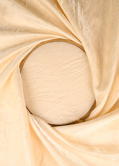 Cream Colored Diamond Silk Fabric 22989(108)