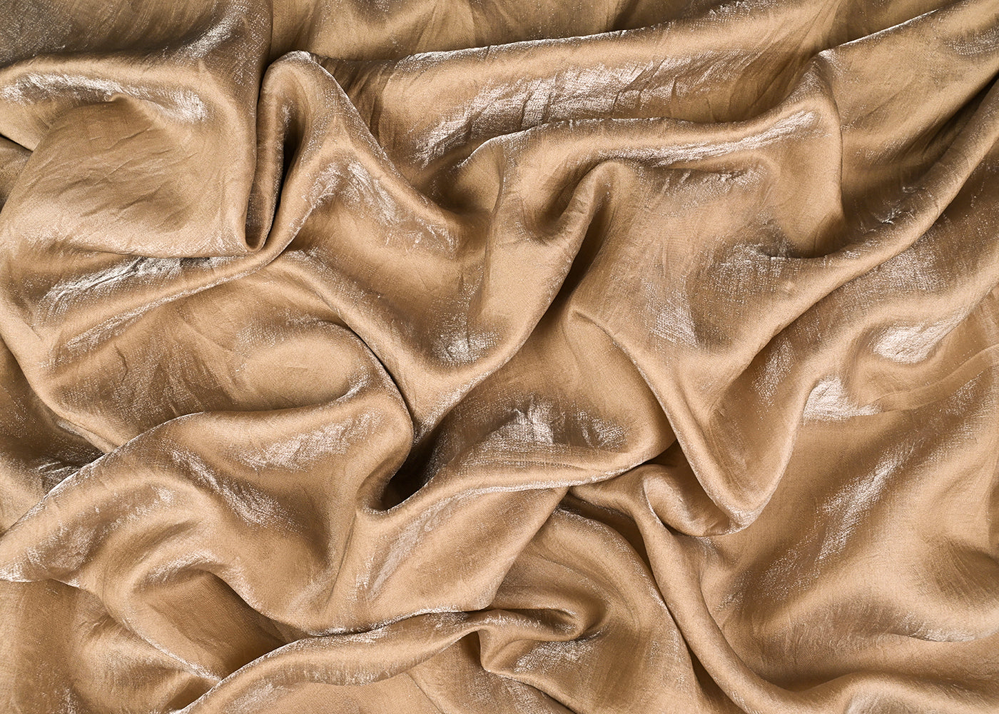 Almond Brown Colored Diamond Silk Fabric 22989(109)