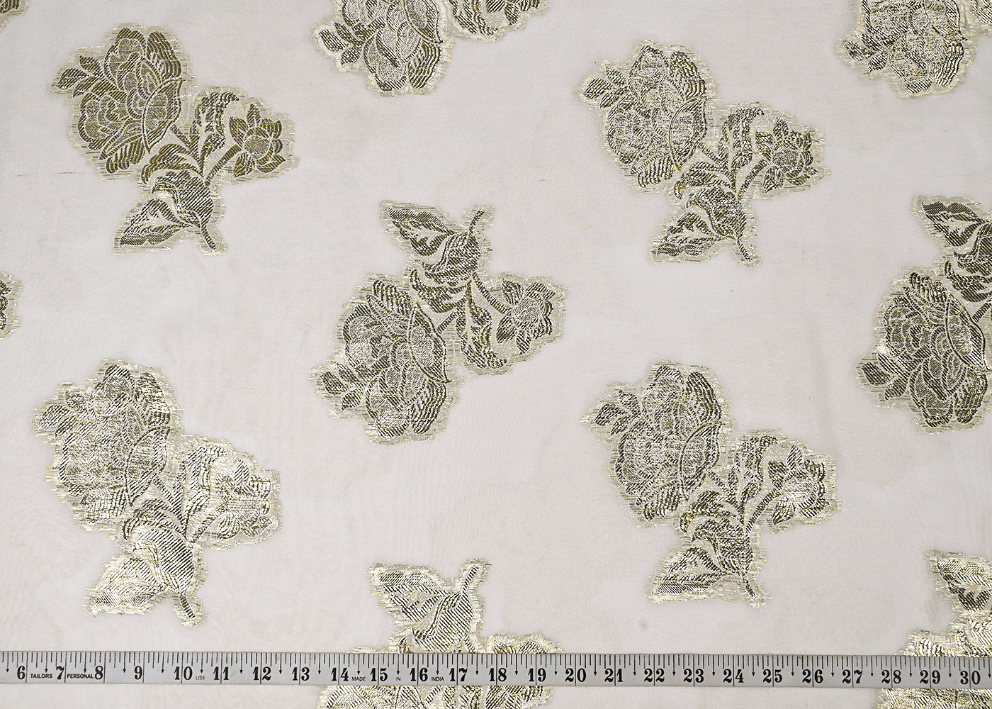 White-Dyeable-Georgette-Fabric-With-All-Over-Golden-Foil-Work-23030-measurement-view