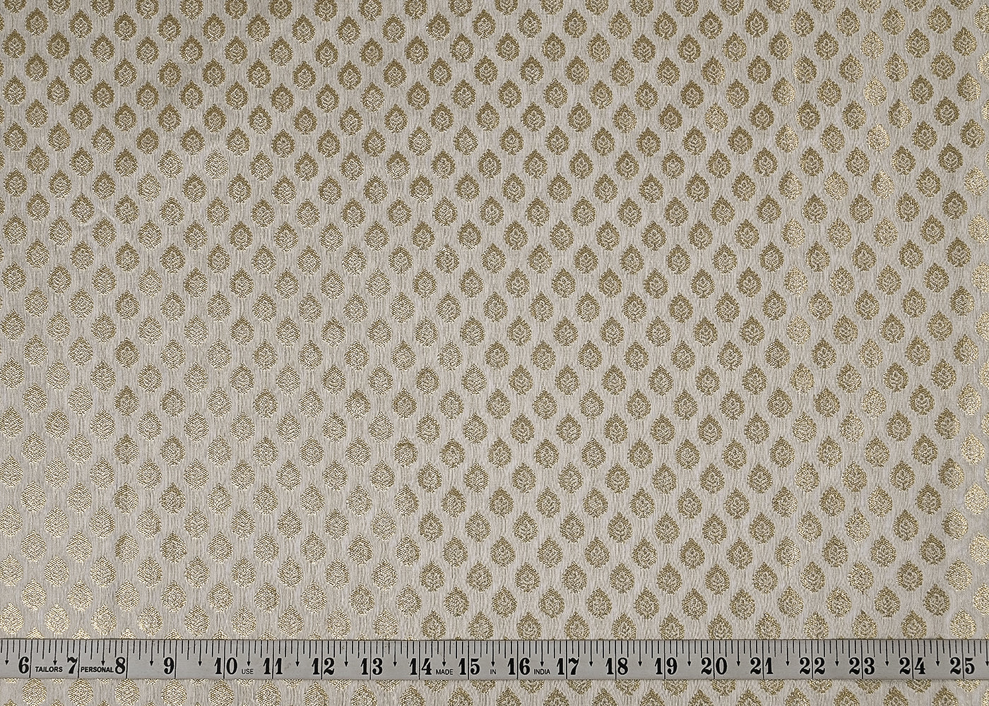 White-Dyeable-Chanderi-Fabric-With-All-Over-Foil-Work-23032-measurement-view