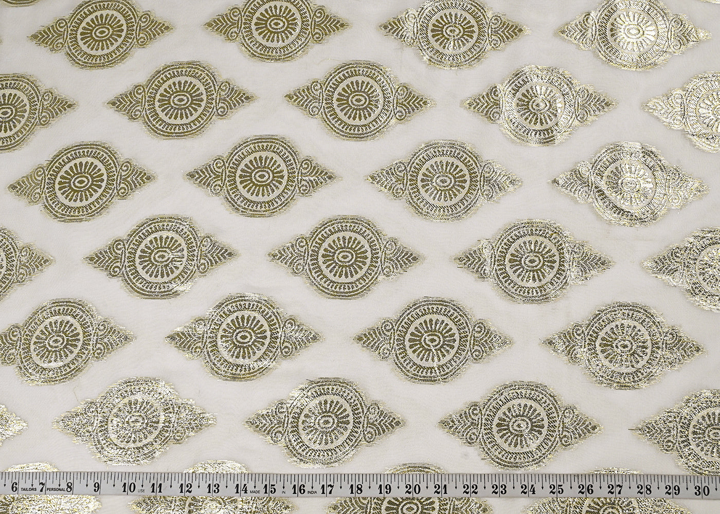 White-Dyeable-Georgette-Fabric-With-All-Over-Golden-Foil-Work-23036-measurement-view