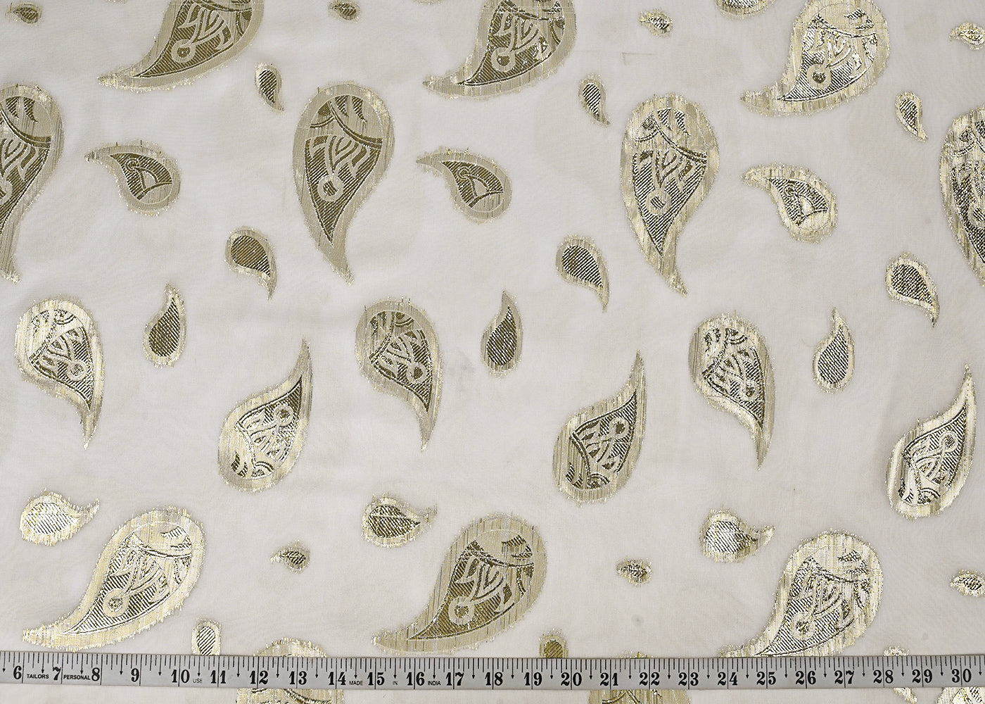 White-Dyeable-Georgette-Fabric-With-All-Over-Golden-Foil-Work-23041-measurement-view