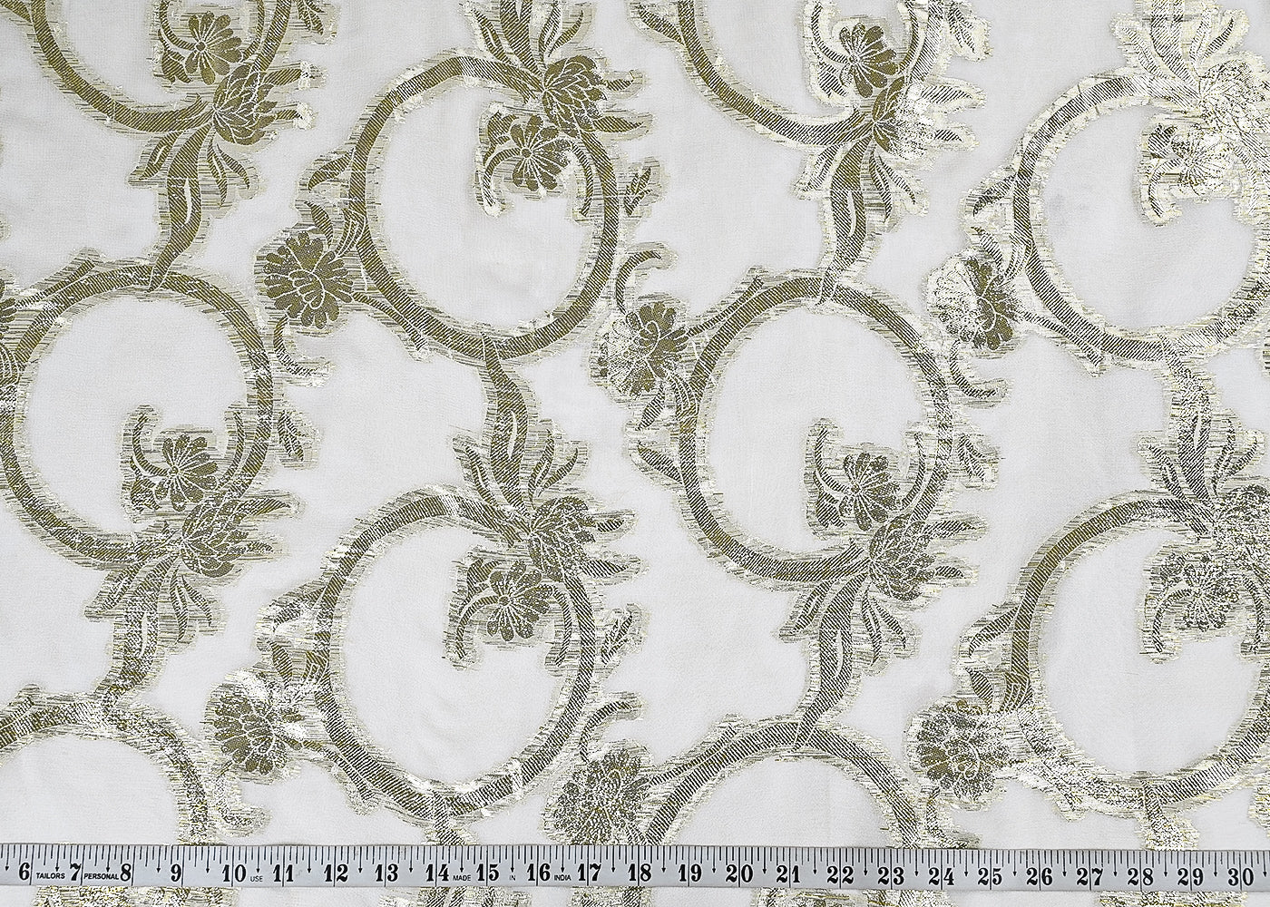 White-Dyeable-Georgette-Fabric-With-All-Over-Foil-Work-23042-measuremenet-view