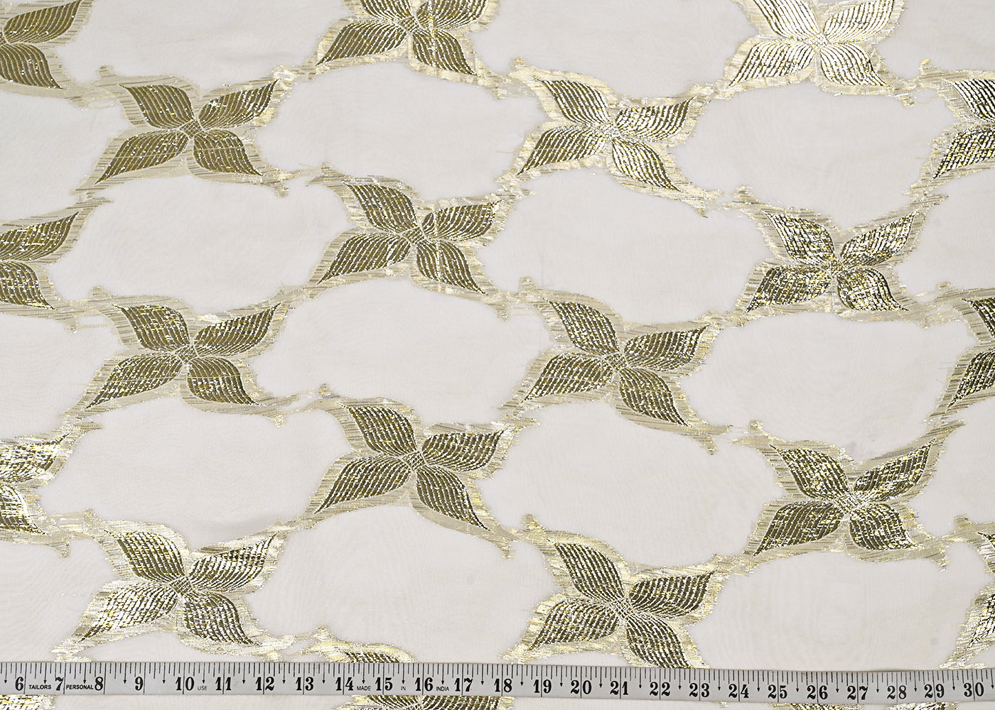 White-Dyeable-Georgette-Fabric-With-All-Over-Golden-Foil-Work-23045-measurement-view