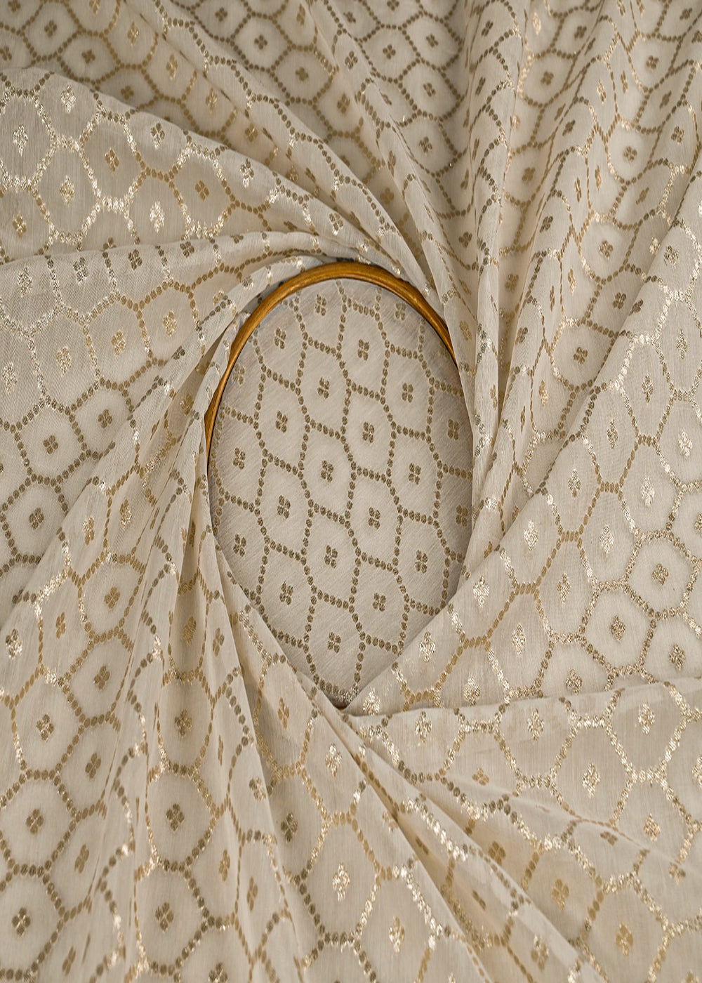 White-Dyeable-Chanderi-Fabric-With-All-Over-Zari-Handloom-23074-close-view