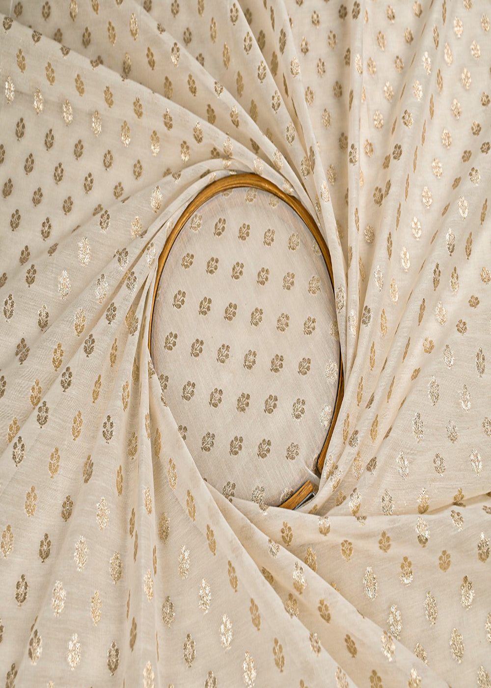 White-Dyeable-Chanderi-Fabric-With-All-Over-Zari-Handloom-23076-close-view