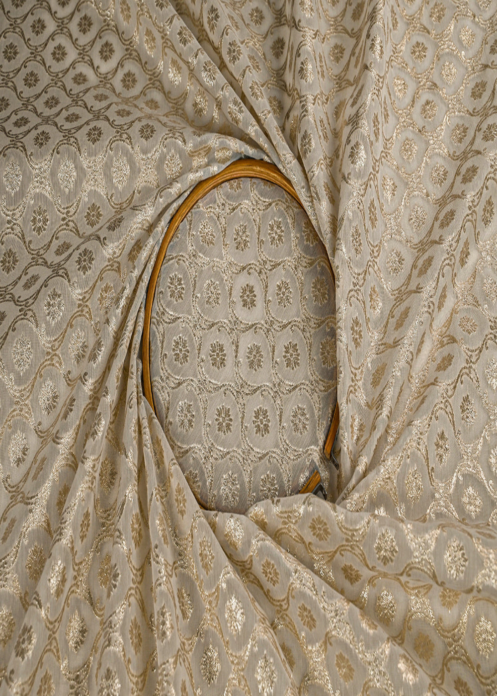 White-Dyeable-Chanderi-Fabric-With-All-Over-Zari-Handloom-23077-close-view