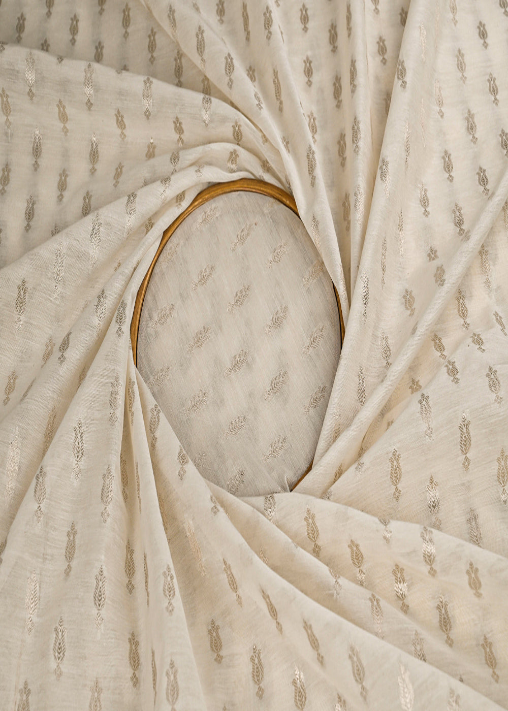 White-Dyeable-Chanderi-Fabric-With-All-Over-Zari-Handloom-23080-close-view