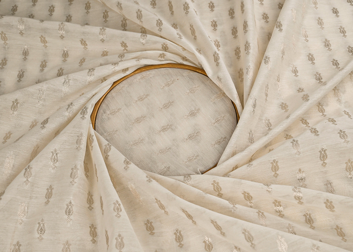 White-Dyeable-Chanderi-Fabric-With-All-Over-Zari-Handloom-23080-close-view