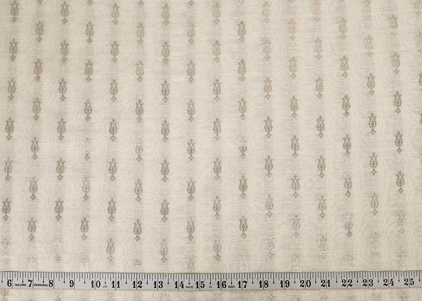 White-Dyeable-Chanderi-Fabric-With-All-Over-Zari-Handloom-23080-measurement-view