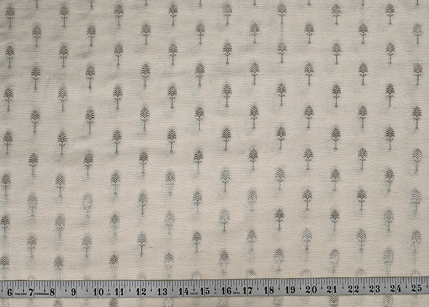 White-Dyeable-Organza-Fabric-With-All-Over-Zari-Handloom-23083-measurement-view