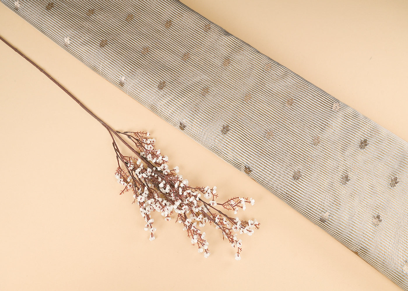 White-Dyeable-Tissue-Fabric-With-All-Over-Zari-Handloom-23086