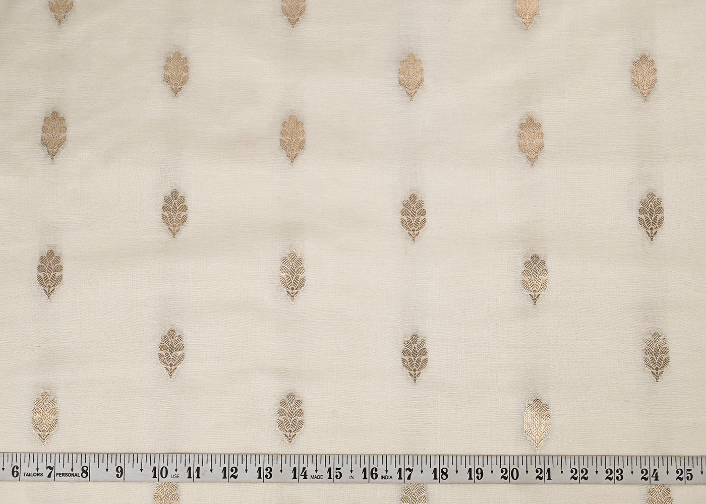 White-Dyeable-Chanderi-Fabric-With-All-Over-Zari-Handloom-23092-measurement-view