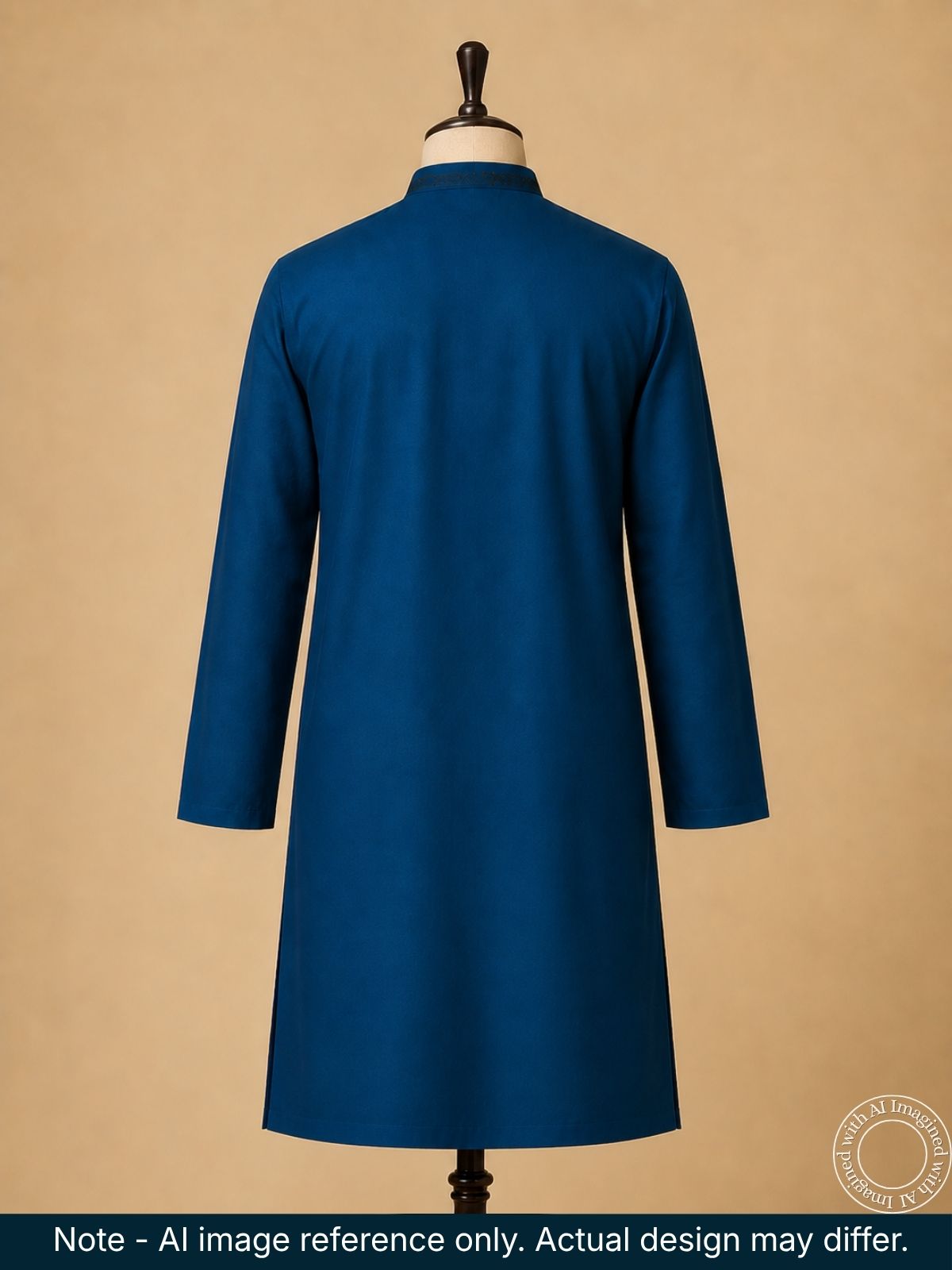 The Kohinoor - Unstitched Teal Blue Kurta Fabric For Men 23140