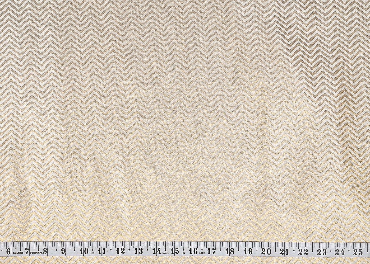 Light Gold Silk Fabric With All Over Zari Handloom23198