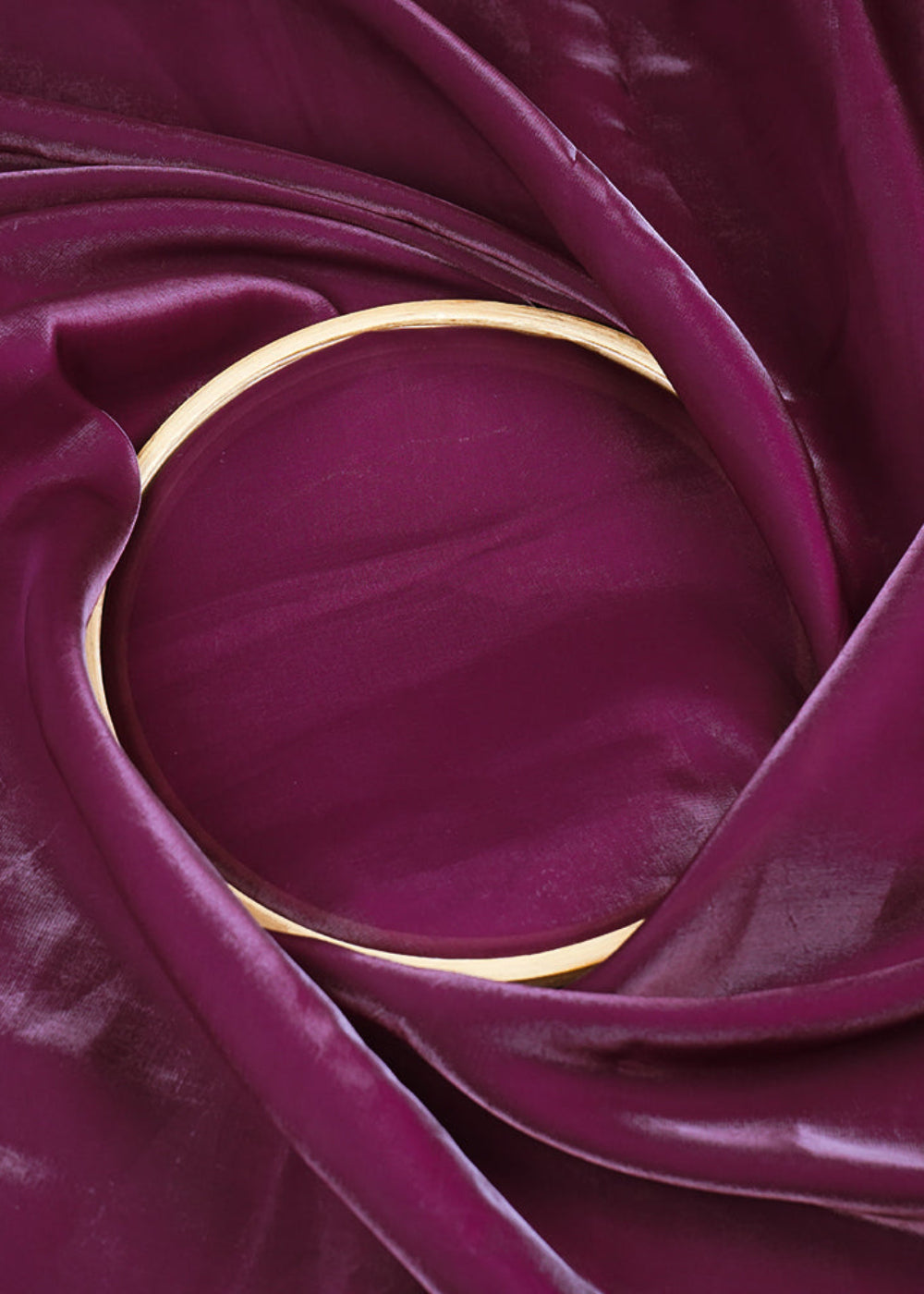 Dark Plum Colored Organza Satin Fabric 23212(102)