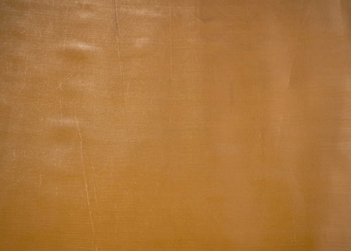 Mustard Colored Organza Satin Fabric 23212(107)