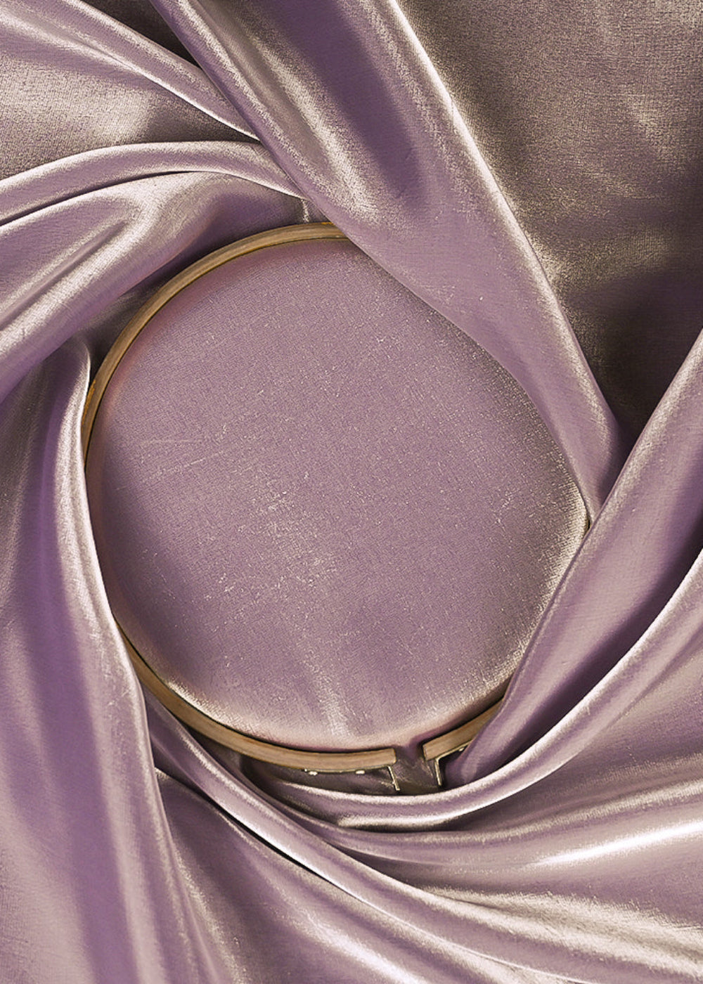 Lilac Colored Organza Satin Fabric 23212(111)