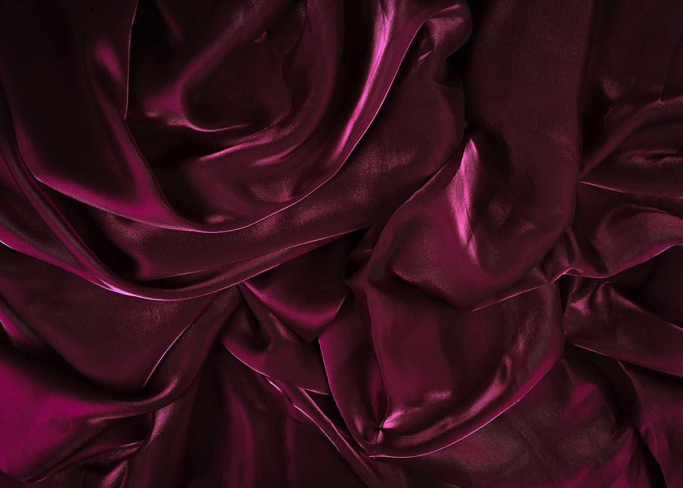 Wine Colored Organza Satin Fabric 23212(113)