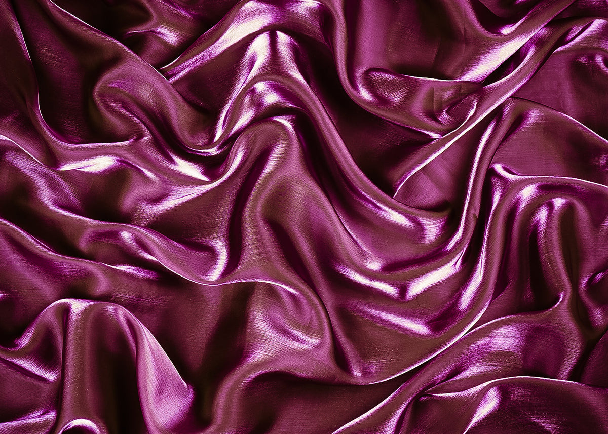 Purple Colored Organza Satin Fabric 23212(116)
