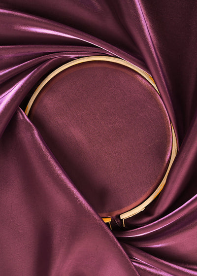 Light Purple Colored Organza Satin Fabric 23212(118)