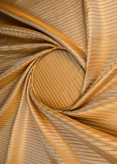 Gold Banarasi Silk Fabric With All Over Golden Zari Handloom 23222