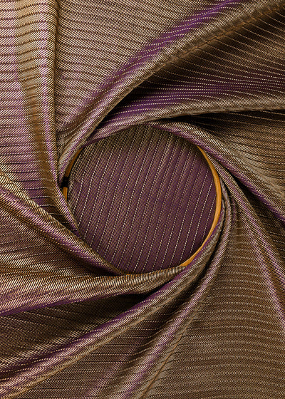 Violet Banarasi Silk Fabric With All Over Golden Zari Handloom 23223
