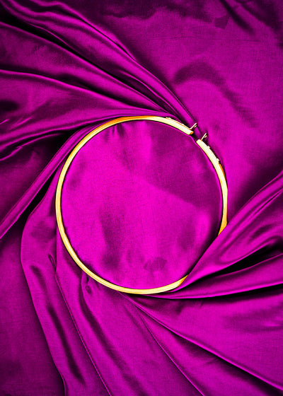 Purple Colored Crepe Fabric 23244(16)