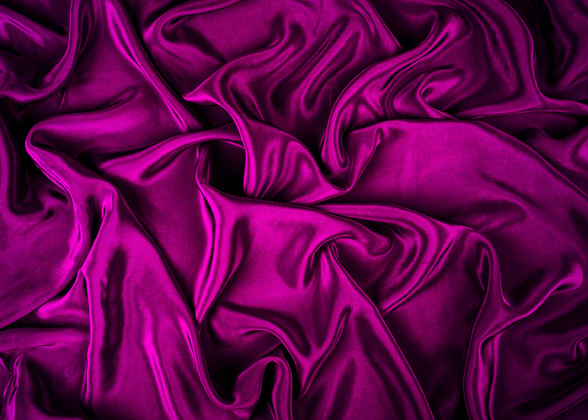 Purple Colored Crepe Fabric 23244(16)