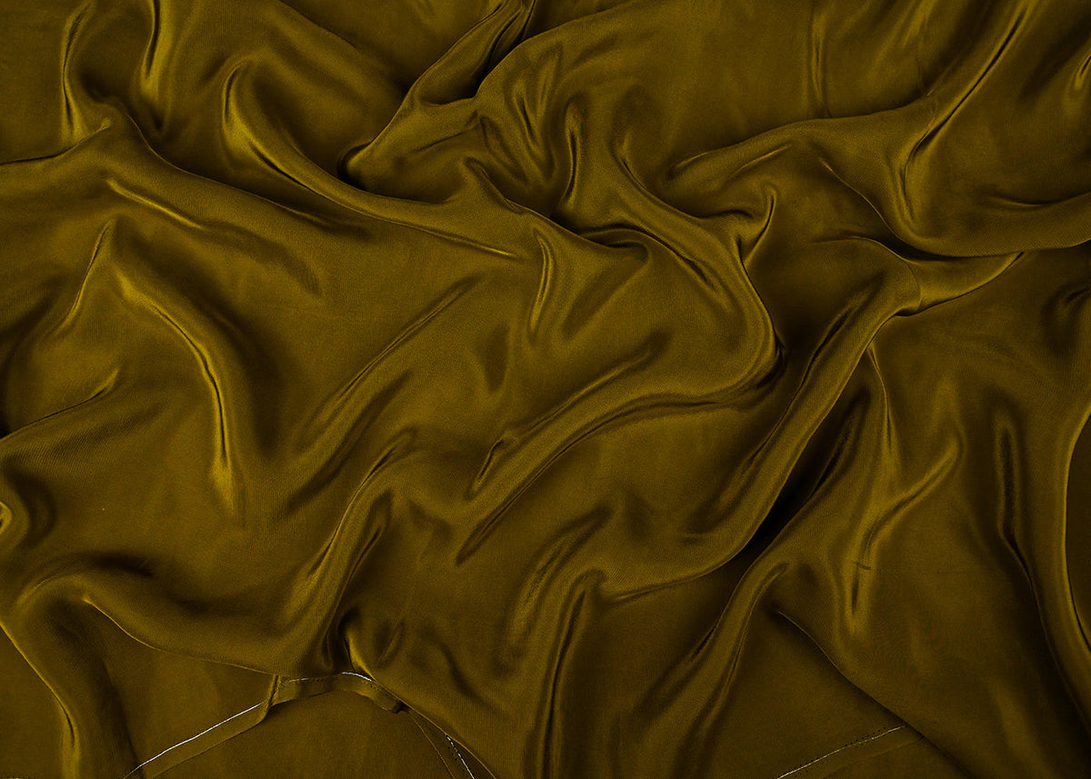 Olive Green Colored Crepe Fabric 23244(24)