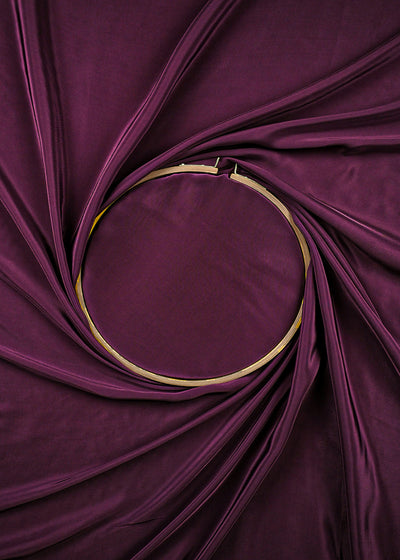 Matte Purple Colored Crepe Fabric 23244(8)