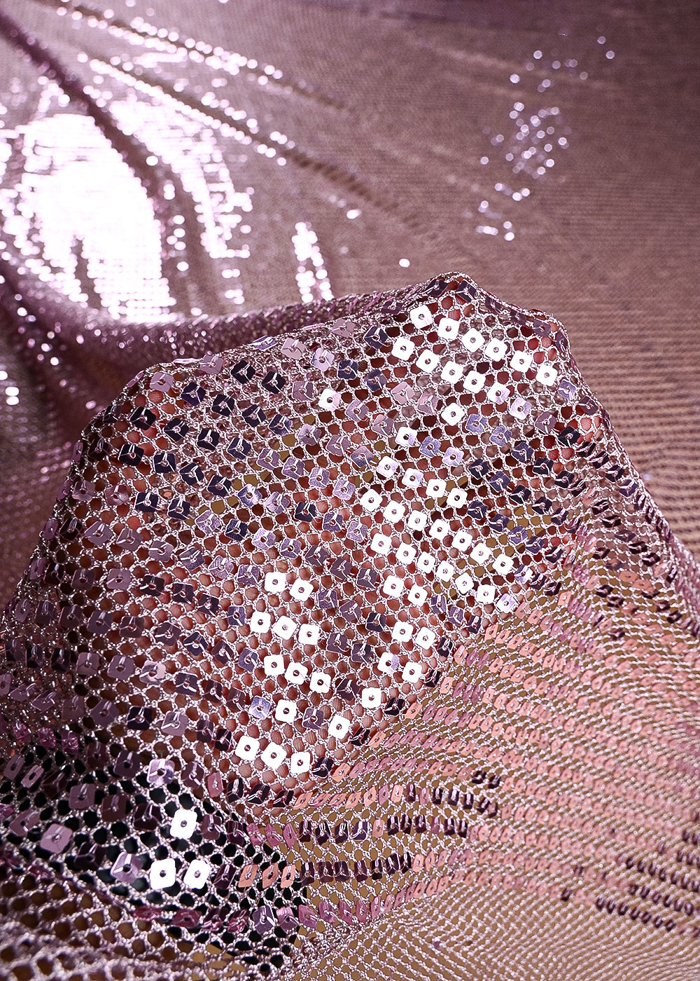 Baby Pink Exclusive Fabric With All Over Sequins Work 23619
